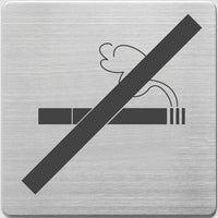 Alco Al-450-13 Pictogram Rvs 90X90X1Mm - Niet Roken -
