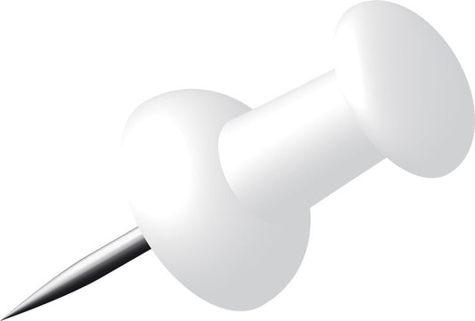 Alco Al-662-10 Pushpins Doosje A 40 Stuks Wit