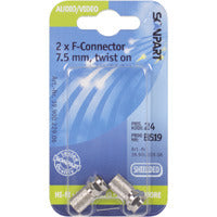Scanpart F Connector 7.5(M) Schroefbaar 2St
