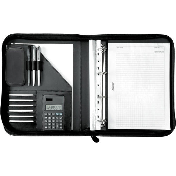 Juscha Ju-30104 Conferentiemap Alassio Porto Kunstleer Finetouch A4 Zwart