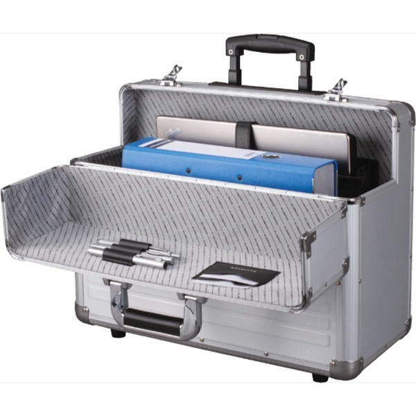 Juscha Ju-45122 Pilotenkoffer Alumaxx Omega 38,5 X 48 X 23 Cm Zilver