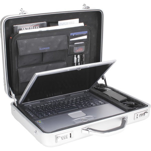 Juscha Ju-45188 Pilotenkoffer Alumaxx Mercato 35,5 X 45,5 X 10 Cm Zilver