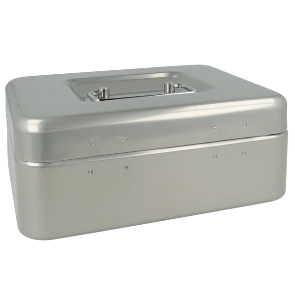 Westcott Ac-E51001-Zi Geldkist 200X161X90Mm Zilver, Kunststof Inzet Met 3 Vakken