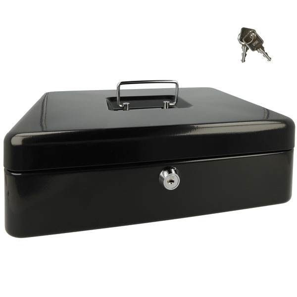 Westcott Ac-E51002-Zw Geldkist 301X242X91Mm Zwart, Kunststof Inzet Met 5 Vakken