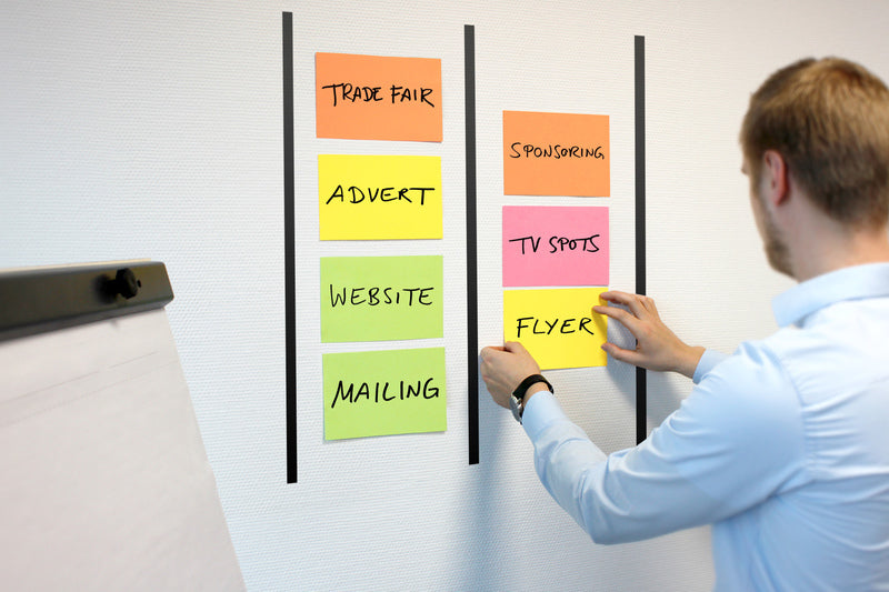 Info Notes In-5779-39 Info Communicatiekaarten, 200X150Mm, 4 X 50 Stuks, Geel, Oranje, Roze, Groen