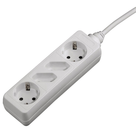 Hama Distribution Panel 4 Sockets Child-Proof 1.4 M White
