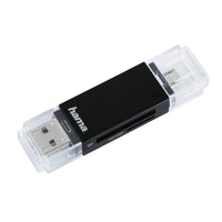 Hama Usb-2.0-Otg-Kaartlezer Basic Sd/Microsd Zwart