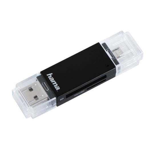 Hama Usb-2.0-Otg-Kaartlezer Basic Sd/Microsd Zwart