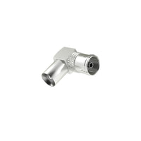 Hama Antennekabel-Adapter Coax-Stekker - Coax-Koppeling 90&Deg;
