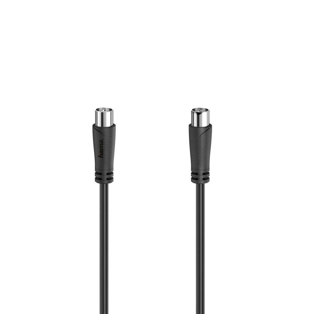 Hama Antennekabel Coax-Stekker - Coax-Koppeling 1,5 M 90 Db Zwart