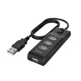 Hama Usb-Hub 4-Poorts Usb 2.0 480 Mbit/S Aan/Uit-Schakelaar