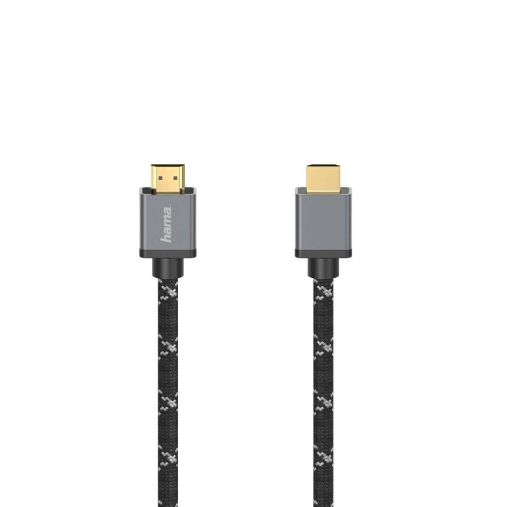 Hama Ultra High Speed Hdmi Kabel Verguld 8K 2 M Aluminium/Zwart
