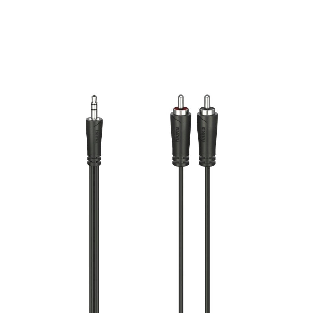 Hama Audiokabel 3,5-Mm-Jack-Stekker - 2 Cinch-Stekker Stereo 5,0 M