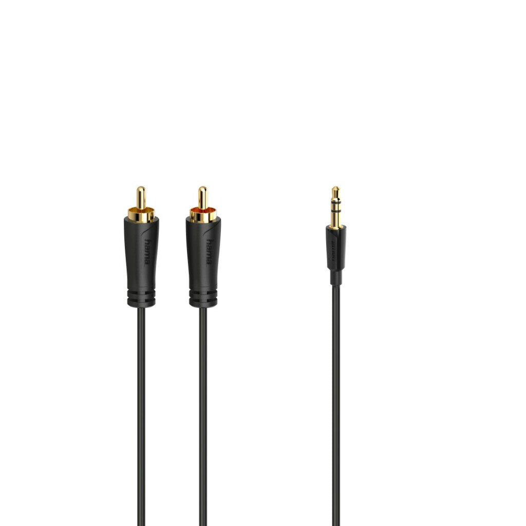 Hama Audiokabel 3,5-Mm-Jack-Stekker - 2 Cinch-Stekker Stereo Verg. 1,5 M