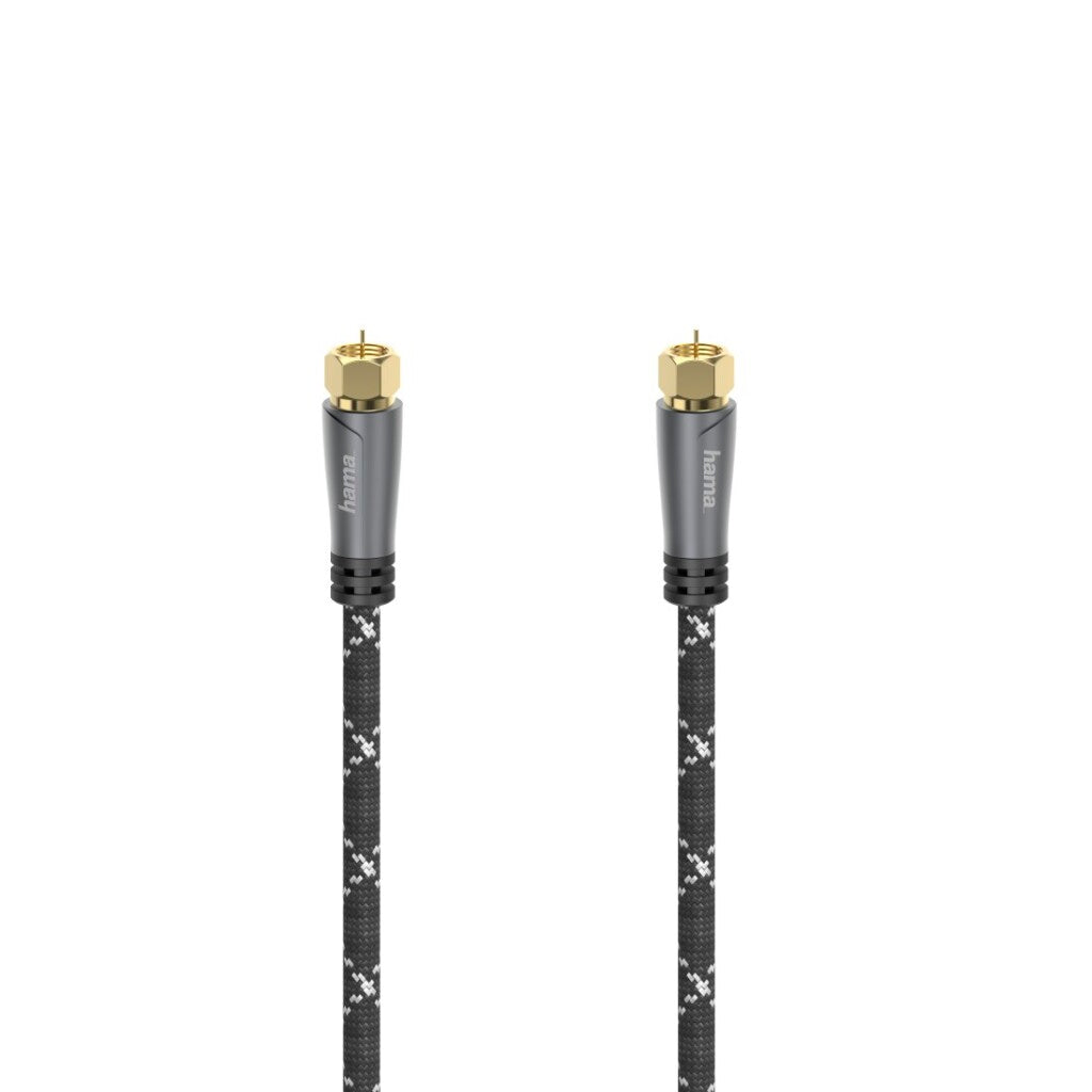 Hama Sat-Aansluitkabel F-Stekker - F-Stekker Metaal Verguld 5,0 M 120 Db
