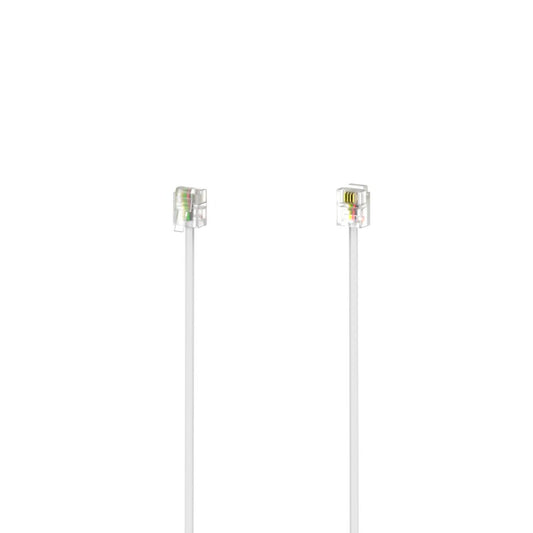 Hama Modulaire Kabel Stekker 6P4C - Stekker 6P4C 10 M Wit