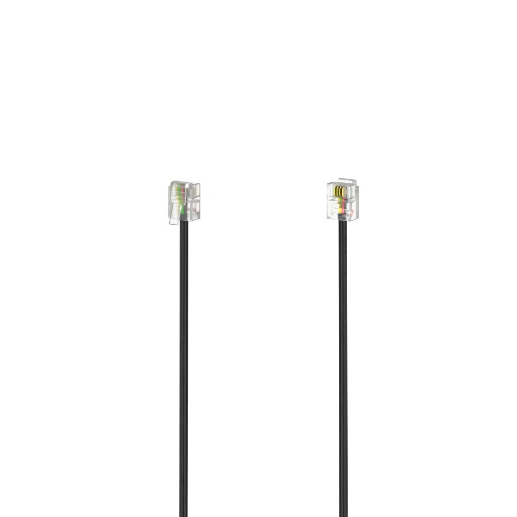 Hama Modulaire Kabel Stekker 6P4C - Stekker 6P4C 10 M Zwart