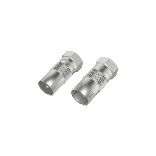 Hama Sat-Adapterset F-Stekker - Coax-Stekker/Koppeling 2 Stuks