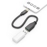 Hama Usb-Adapterkabel Otg Usb-C-Stekker - Usb-A-Aansluiting 15 Cm Zwart
