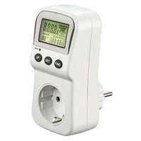 Hama Energiekostenmeter Met Lcd-Display Digitale Elektriciteitsmeter Voor Het Stopcontact