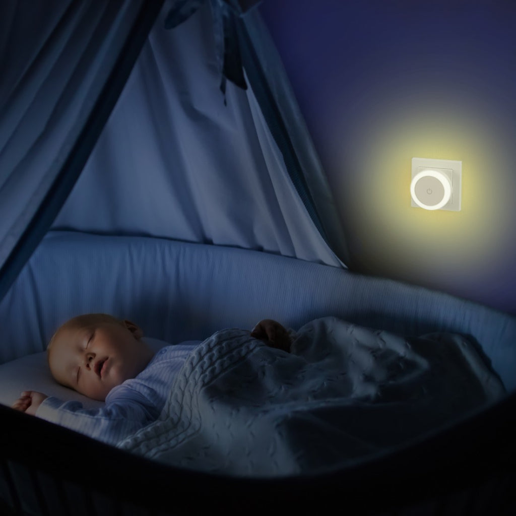 Hama Led-Nachtlampje Touch Switch Voor Stopcontact Aanraakknop Warm Licht