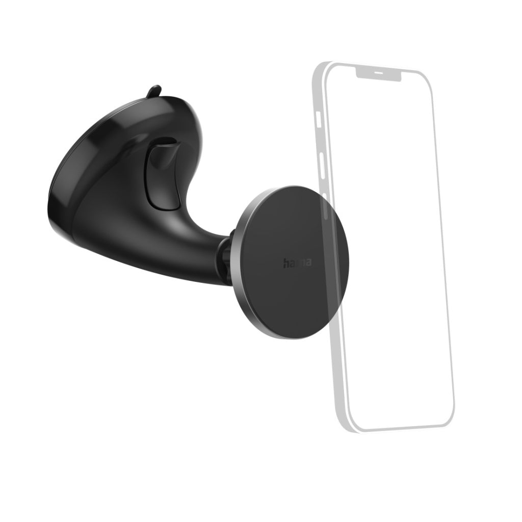 Hama Gsm-Houder Voor De Auto Maglock Magnetisch Met Zuignap Zwart
