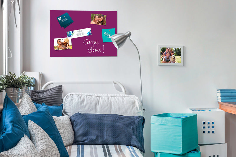 Sigel Si-B1204 Glasmagneetbord Be!Board Cyclaam 600X400X9Mm Incl. 2 Magneten