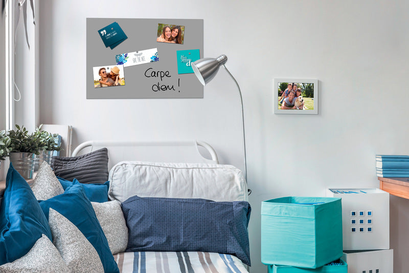 Sigel Si-B1206 Glasmagneetbord Be!Board Composiet Grijs 600X400X9Mm Incl. 2 Magneten