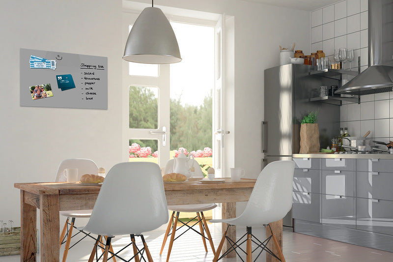 Sigel Si-B1206 Glasmagneetbord Be!Board Composiet Grijs 600X400X9Mm Incl. 2 Magneten