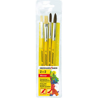 Eberhard Faber Penselenset Varkens- En Ponyhaar Maat 8+12 10 Stuks