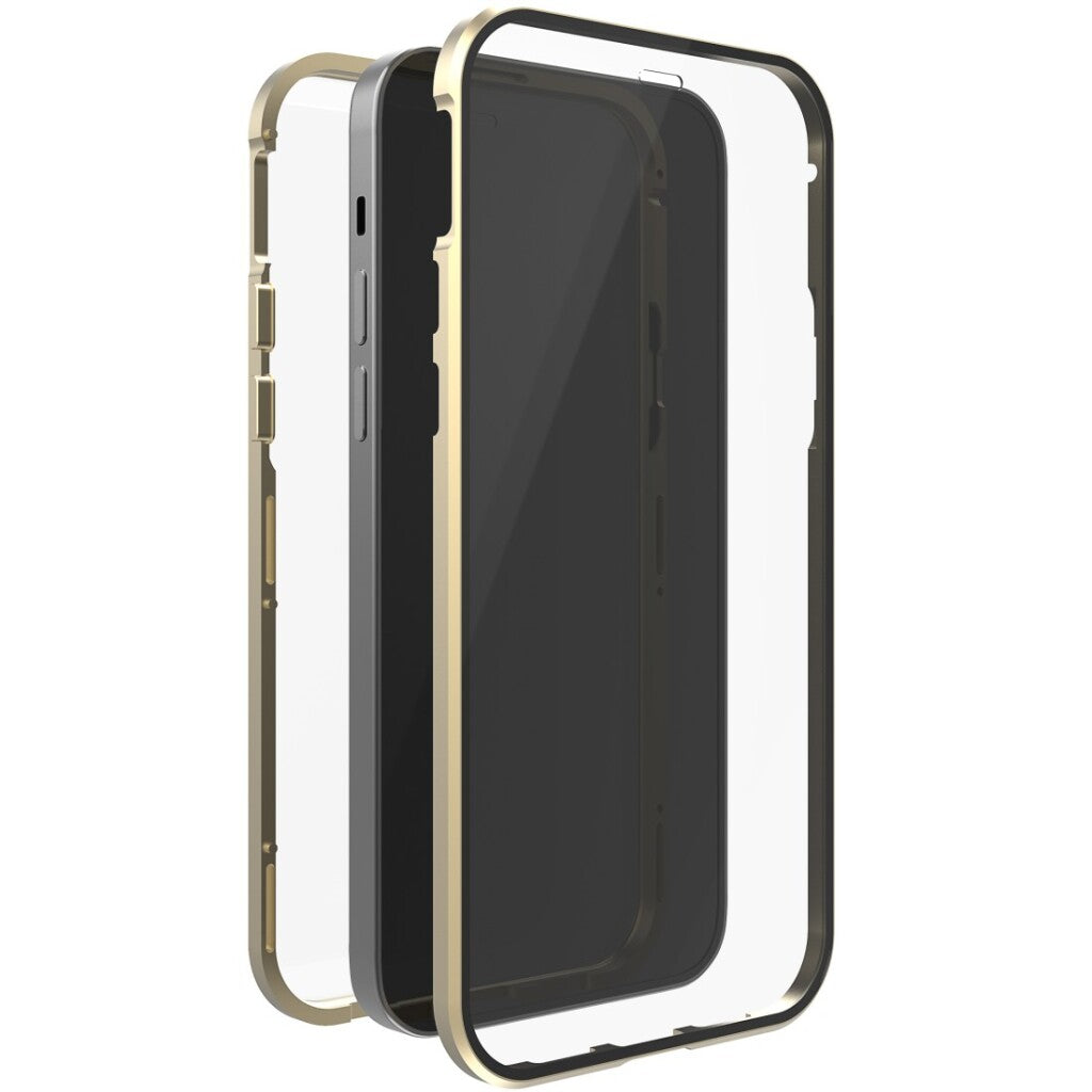 White Diamonds 360 Glas Cover Voor Apple Iphone 14 Goud