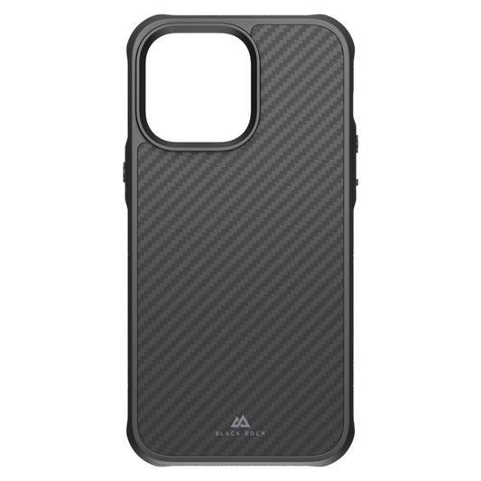 Black Rock Robust Carbon Cover Voor Apple Iphone 14 Pro Max Zwart