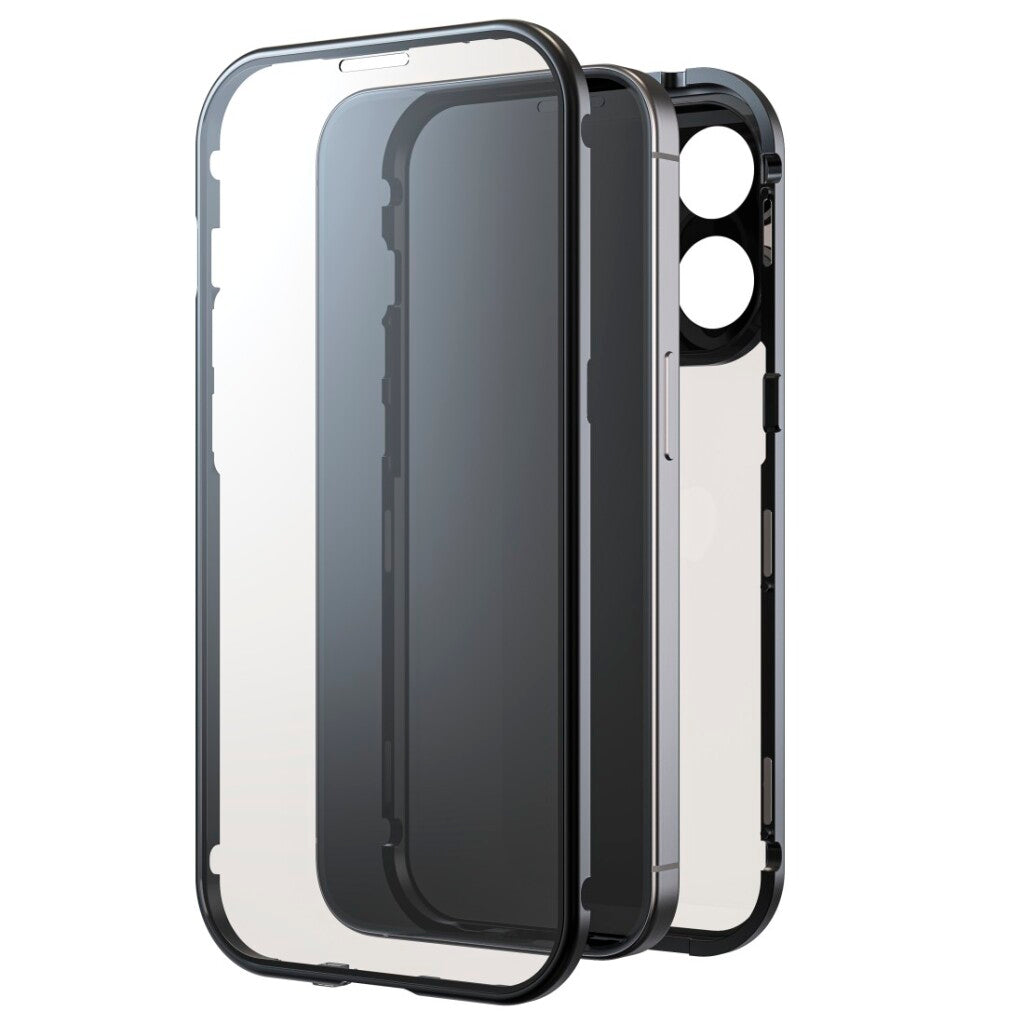 Black Rock 360 Glas Cover Voor Apple Iphone 15 Pro Zwart