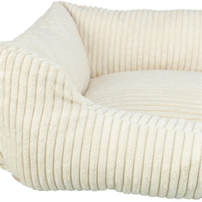 Trixie Vital Hondenmand Jonna Hoekig Ribfluweel Creme 120X80 Cm