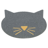 Trixie Kattenbakmat Kattenkop Pvc Lichtgrijs 60X50 Cm