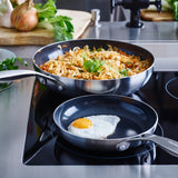 Greenpan Geneva Koekenpan 28 Cm Rvs/Zwart