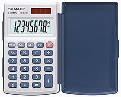 Citizen Sh-El243S Calculator Sharp El243S Grijs-Blauw Hand 8 Digit