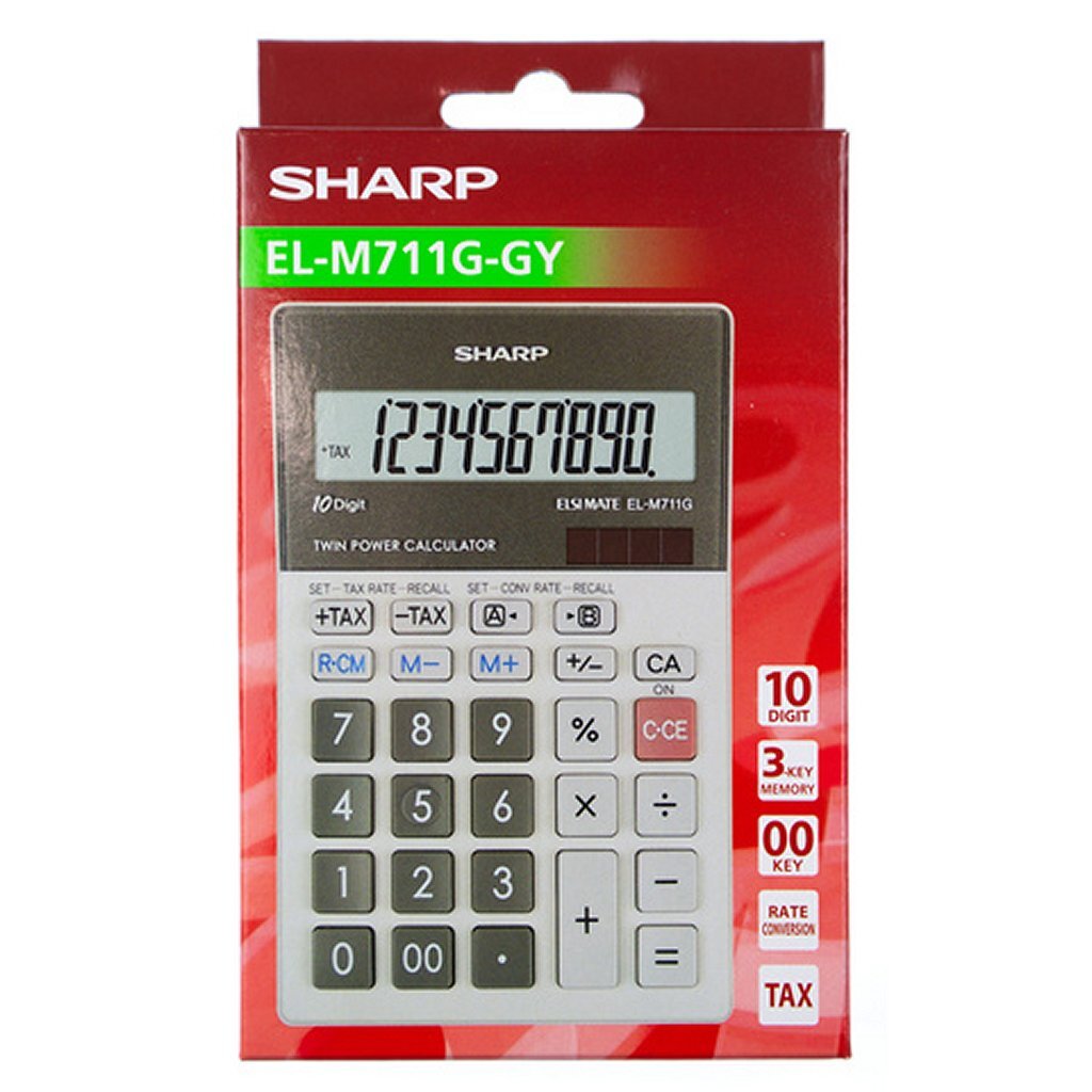 Citizen Sh-Elm711Ggy Sharp Calculator Grijs