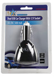 Hq P. Sup. Usb202 Dubbele Usb Autolader Met 12 V Aansluiting