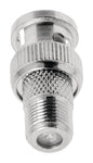 Valueline Vlsp41965M Antenne Adapter Bnc Male - F-Connector Female Zilver