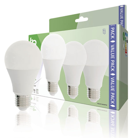 Hq Hqle27A603P02 Led Lamp  3 Stuks  E27 A60 9 W 806 Lm 2700 K