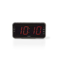 Nedis Clar004Bk Digitale Wekkerradio Led Van 1,8" Fm 20 Voorkeuze-Instellingen Sluimeren