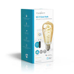 Nedis Wifilrt10St64 Smartlife Led Filamentlamp Wi-Fi E27 360 Lm 4.9 W Warm To Cool White 1800 - 6500 K Glas Android&Trade; / Ios St64