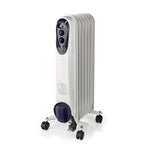 Nedis Htoi30Wt7 Mobiele Olieradiator 600 / 900 / 1500 W 7 Vinnen Instelbare Thermostaat 3 Warmte Standen Omvalpreventie Wit