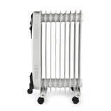 Nedis Htoi30Wt9 Mobiele Olieradiator 800 / 1200 / 2000 W 9 Vinnen Instelbare Thermostaat 3 Warmte Standen Omvalpreventie Wit