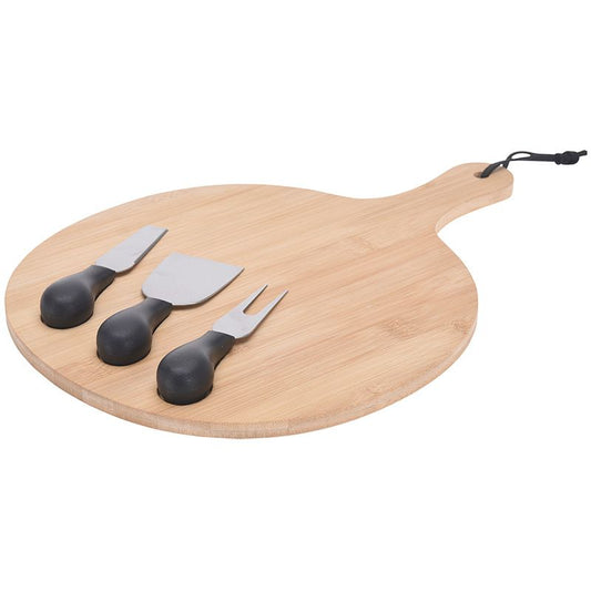 Excellent Houseware Kaasplank Met 3 Kaasmesjes