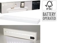 Trends4You Wandplank Met Led Verlichting - Wit