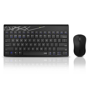 Rapoo Draadloze Combo Set Toestenbord En Muis Multi-Mode 8000M Zwart Qwerty Us