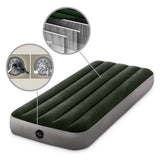 Intex 64106 Prestige Downy 1-Persoons Luchtbed 191X76 Cm Groen/Grijs