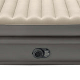 Intex 64164Nd Prime Comfort 2-Persoons Luchtbed 152X203X51 Cm + Ingebouwde Pomp Grijs/Beige
